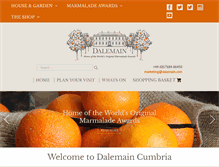 Tablet Screenshot of dalemain.com